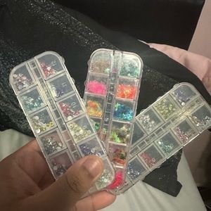 3 piece nail decals + nail design tools